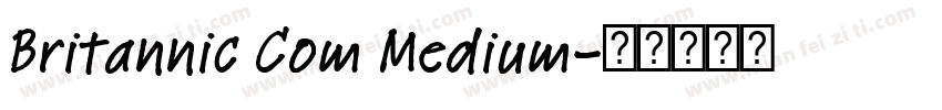 Britannic Com Medium字体转换